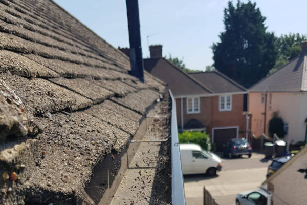 Gutter Cleaning - Customer in Ilford from Skyvac Services